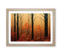 The Brave Autumn Forest Framed Wall Art Print A2 Oak