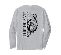 The Brave Bear Wild Strength Backprint Long Sleeve T-Shirt