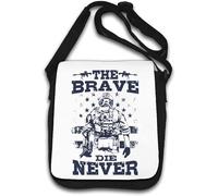 The brave die never soldier art Shoulder Bag White