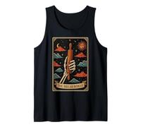 The Bread Baker Bread Baking Tarot Card Skeleton Witchy Tank Top