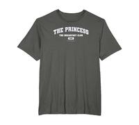 The Breakfast Club The Princess Collegiate T-Shirt, Men's Big and Tall, Asphalt Grey, 5X Tall