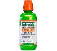 The Breath Co. Mild Mint Mouthwash, 12 Hours Fresh Breath, 500ml | Dentist formulated oral rinse, Alcohol free, Non-burning formula, Neutralises odours at the source, Gentle everyday clean