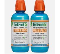 The Breath Co Mouthwash 500ml x2 - Icy Mint Formula for 12-Hour Fresh Breath