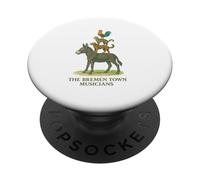 The Bremen Town Musicians Classic Brothers Grimm Fairy Tale PopSockets Adhesive PopGrip