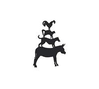 The Bremen Town Musicians: Din A5 booklet checkered | notebook | diary planner | drawing book | colouring book | 120 pages, glossy soft cover