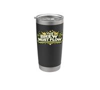 The Brew Must Flow Kombucha SCOBY Brewer Gift Stainless Steel Insulated Tumbler