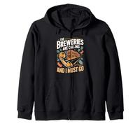 The Breweries Are Calling Craft Beer Lover Zip Hoodie