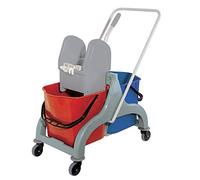 The Briantina CAR00281 A Trolley Jack, 2 Buckets and Wringer, 34L