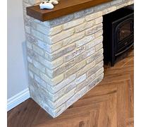 The Brick Tile Company Brick Slips - Blend 10 Corner Brick Slips Cream - 18