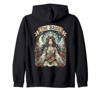 The Bride Celestial Moon Night Sky Bachelorette Art Zip Hoodie