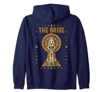 The Bride Celestial Moon Night Sky Bachelorette Art Zip Hoodie