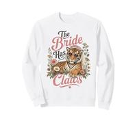 The Bride Has Claws Bachelorette Tiger Boho Wedding Party Sweatshirt
