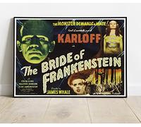 The Bride of Frankenstein Boris Karloff James Whale Horror Movie Promo : A Huge 36"x24" Poster Print Similar (Slightly Larger) to A1 Size : Vintage Retro Reproduction