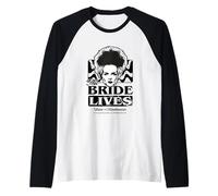 The Bride of Frankenstein Classic Iconic Look Raglan Baseball Tee