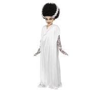 The Bride Of Frankenstein Costume Set Universal Monsters White 10-12 Years