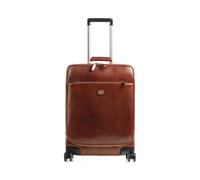The Bridge Viaggio 4 roll cabin trolley leather 53 cm brown