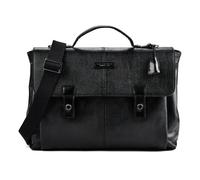 The Bridge Biagio Briefcases Messenger Genuine Leather 41 cm Laptop compartment black