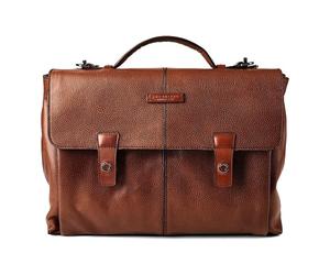 The Bridge Biagio Briefcases Messenger Leather 41 cm Laptop compartment brown