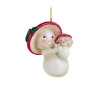 The Bridge Collection 2.8" Mom & Baby Red Mushroom Ornament - Adorable Mushroom Family Christmas Keepsake Ornament with Parent & Child