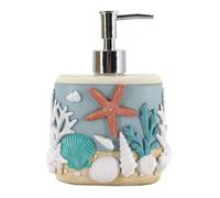 The Bridge Collection Coastal Soap Dispenser Starfish & Seashell Accents
