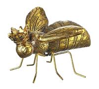 The Bridge Collection Decorative Gold Bee with Crown Figurine - Resin Queen Bee Tabletop Decoration, Decorative Home Accessories for Spring, Summer, Everyday, Wedding, Baby Shower, Party Decor