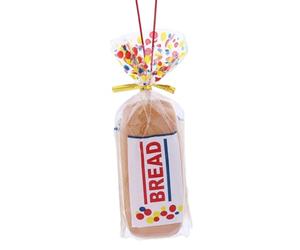 The Bridge Collection Loaf of Bread Ornament - Novelty Loaf of Bread Christmas Tree Decoration - Unique Food Themed Holiday Ornament for Bakers and Food Lovers