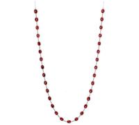 The Bridge Collection Red Jewel Garland - 48" Red Jeweled Holiday Garland Chain for Christmas Decor