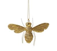 The Bridge Collection Resin Gold Bee Ornament - 2.75" Honey Bee Christmas Ornament - Gift for Beekeepers
