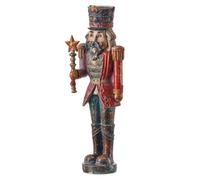 The Bridge Collection Resin Toy Soldier Figurine - 9.5" Antique Style Nutcracker Soldier Holiday Figure