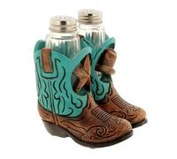 The Bridge Collection Western Cowboy Boot Salt and Pepper Shaker Set