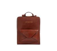 The Bridge Frida front-pocket leather backpack - Brown OS