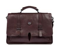 The Bridge Isaia Briefcases Messenger Leather 43 cm Laptop compartment red