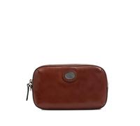 The Bridge logo-plaque leather clutch bag - Brown OS