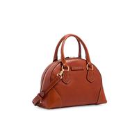 The Bridge Magda curved leather shoulder bag - Brown OS