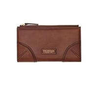 The Bridge Matilde Women's Adult Leather Wallet with Zip Closure and Secondary Compartment with Card Holder with Press Stud Closure, brown, Taglia Unica