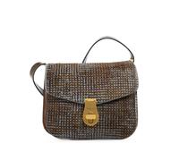 The Bridge Mia animal-pattern leather shoulder bag - Brown OS