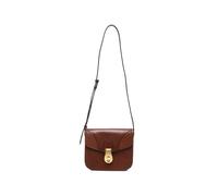 The Bridge Mia twist-lock leather shoulder bag - Brown OS