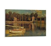The Bridge of Argenteuil by Claude Monet Posters Art Canvas Painting Decor Wall Print Photo Home Modern Decorative 08x12inch(20x30cm)