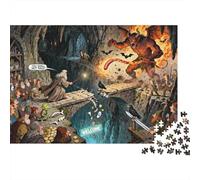 The Bridge of Khazad-dûm Collapse Wooden Jigsaw Puzzle Waterproof 1000 Piece Puzzles for Adults Fun Educational Games