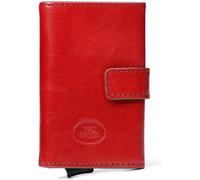 The Bridge Story Uomo business card case leather 6.5 cm red