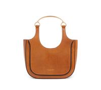 The Bridge top handle leather mini clutch bag - Brown OS