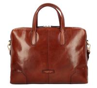 The Bridge Vespucci briefcase leather 41 cm laptop compartment brown