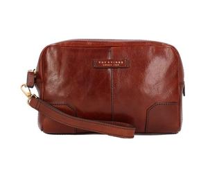 The Bridge Vespucci wrist bag leather 25 cm brown
