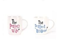 The Bright Side Husband & Wife Perfect Mug Set in Gift Box Special Mugs Gifts BSHHC39