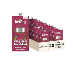 THE BRIGHT TEA CO., English Breakfast Tea Freshpacks for MARS DRINKS FLAVIA Brewer, 20 Packets