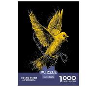 The Bright Yellow Bird Jigsaw Puzzles Puzzle for Adults Kids. 1000 Pieces Animal Impossible Challenge Toy Educational Game Home Decoration for Educational Games Gifts 38x26cm/1000pcs