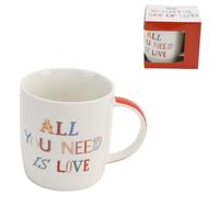 The Brighter Side Of Life Boxed Mug - "All You Need Is Love" design