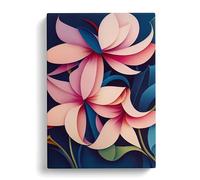 The Brilliant Flowers Canvas Print | Gallery Wrapped 30mm Frame Wall Art | 30x20 inches | Ready to Hang | Modern Floral Picture | Living Room Bedroom Lounge Office