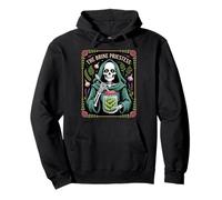 The Brine Priestess Pickle Goth Skeleton Kitchen Pullover Hoodie