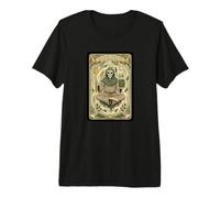 The Brine Priestess Tarot Meditating Skeleton Jar Premium T-Shirt